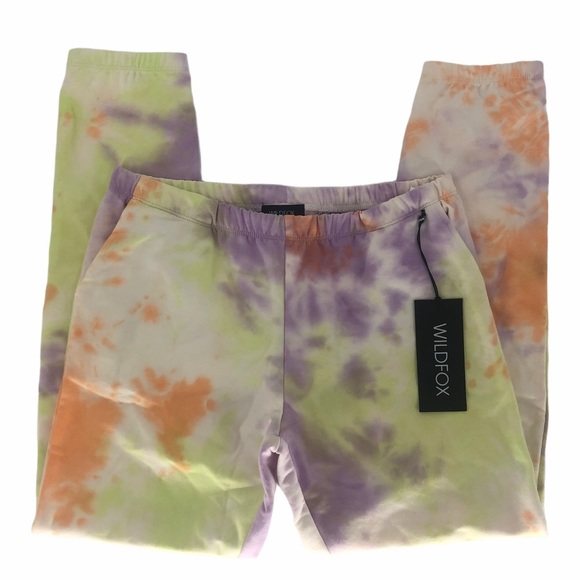 WILDFOX NWT SHERBET WASH RORY JOGGER LOUNGE PANTS - Picture 1 of 10